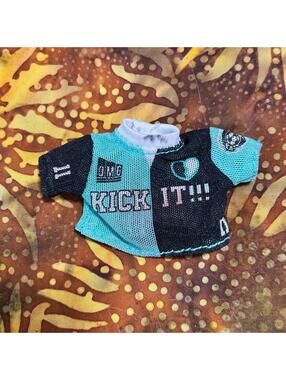 LOL OMG/Bratz Fashion Doll Replacement Accessory Clothing Blue Black Jersey